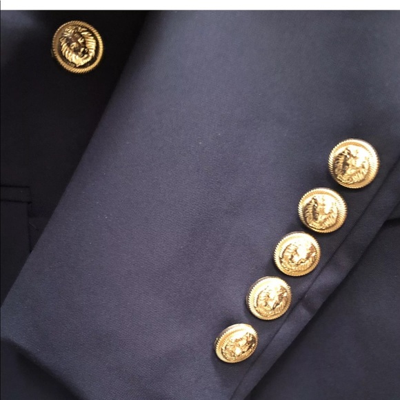 BALMAIN, YSL, GIVENCHY LOVERS PERFECT NAVY BLAZER - Picture 4 of 6